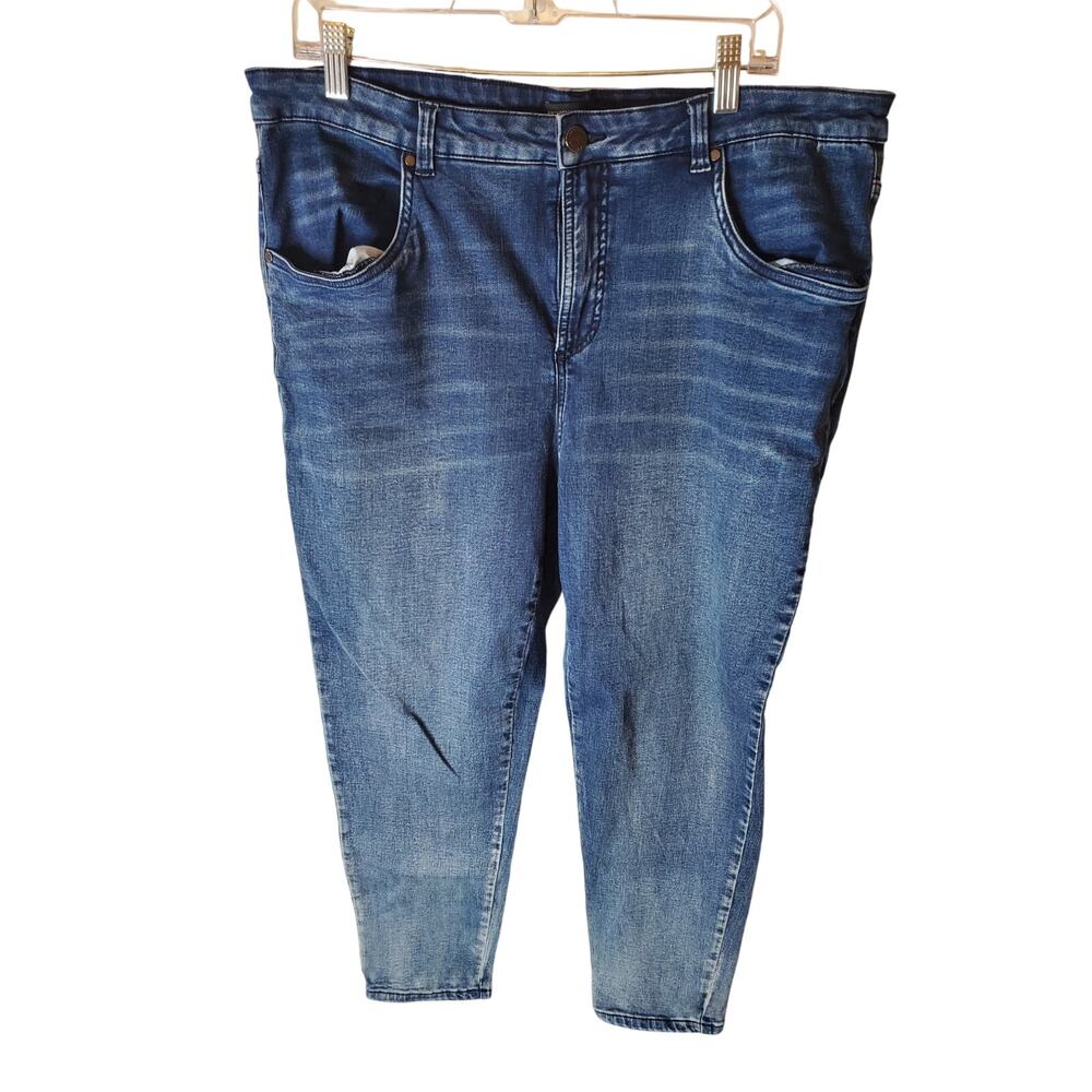 Universal Standard High Rise Skinny Seine 27" Jeans, Size 18
